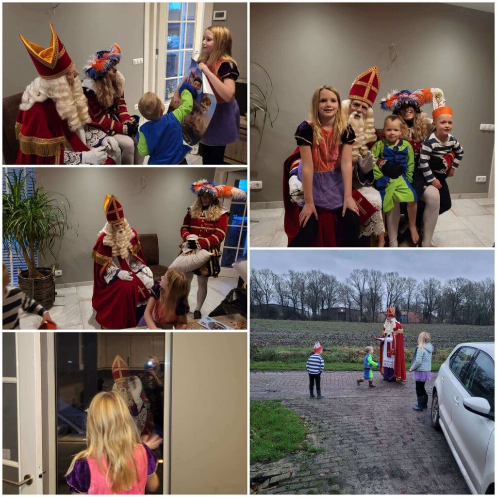 Verschillende huisbezoeken van Sinterklaas tijdens een drukke bezoekdag